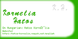 kornelia hatos business card